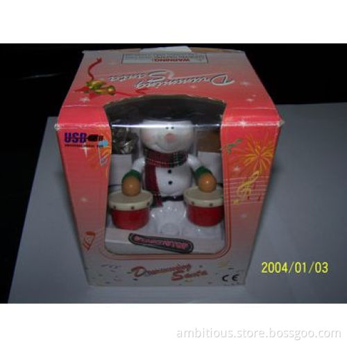 USB Drumming Snowman-shaped Light, Simply Plug-and-play